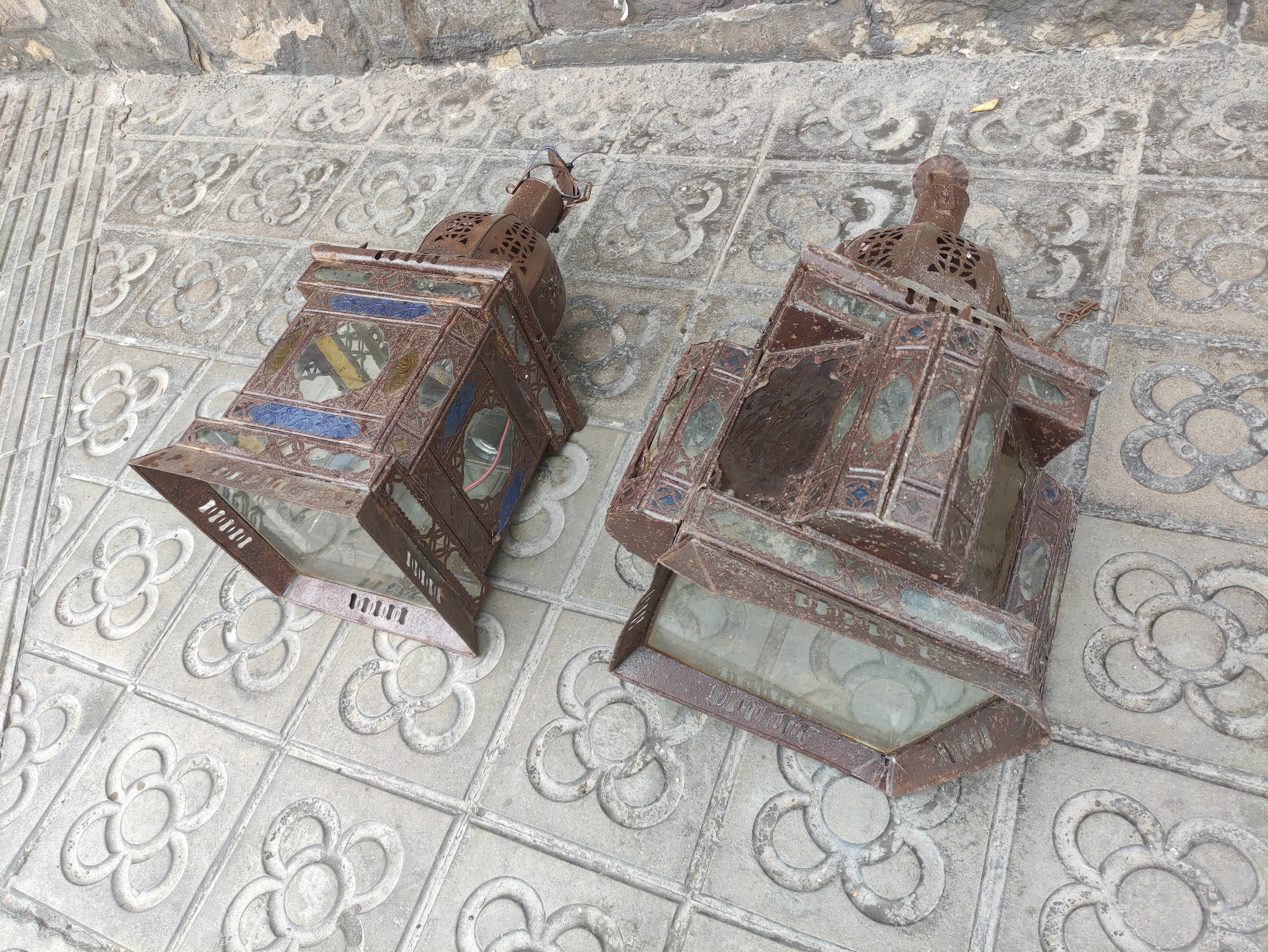 lampara techo arabe africa metcrist 54x23x23 52x30x30 1u